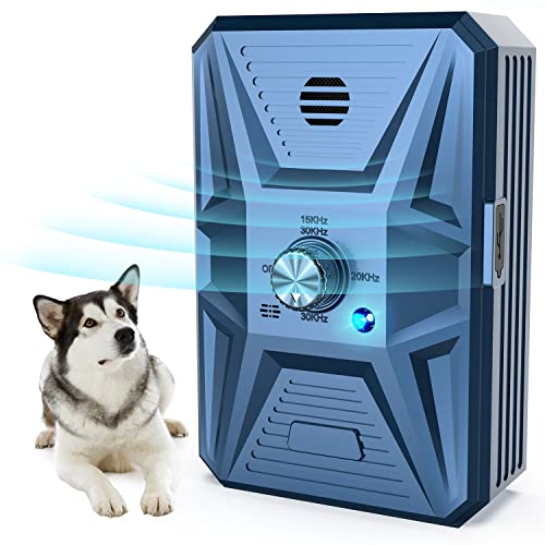 Anti-Bell-Gerät, 3 Einstellbare Frequenz Ultraschall Hund Bellen Abschreckung Geräte Haustier Sanft Anti Bellen Gerät Sonic Bark Control Device Stop Dog Barking Gerät Indoor Outdoor für Hunde Anti von Bubbacare