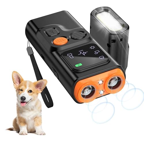 Anti-Bell-Gerät, 4 Modi, Ultraschall-Hundeabwehr, automatische Abschreckung für Hunde, wiederaufladbar, stoppt Hundebellen, Anti-Bell-Gerät für Hunde, 3-in-1-Kontrollgerät, sicher im Innen- und von Bubbacare