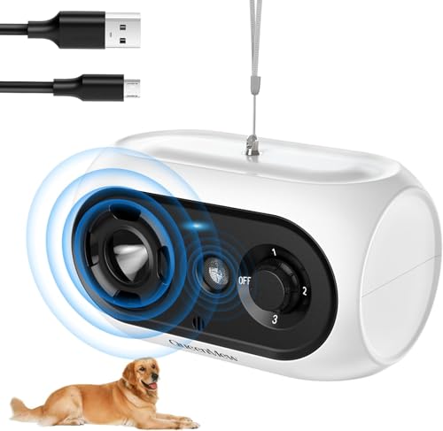 Anti Bell Gerät Hunde, 3 Modi Antibell Ultraschall Gerät, 33 Fuß Stopp Hundebell Gerät, IPX4 wasserdichtes Antibell für Hunde für das Training Großer Kleiner Hunde im Freien und Innenbereich Anti Bell Gerät Hunde, 3 Modi Antibell Ultraschall Gerät, 33 Fuß Stopp Hundebell Gerät, IPX4 wasserdichtes Antibell für Hunde für das Training Großer Kleiner Hunde im Freien und Innenbereich von Bubbacare
