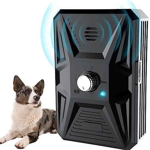 Anti Bell Gerät Hunde, 3 Modi Antibell Ultraschall Gerät, 33 Fuß Stopp Hundebell Gerät, IPX4 wasserdichtes Antibell für Hunde für das Training Großer Kleiner Hunde im Freien und Innenbereich von Bubbacare