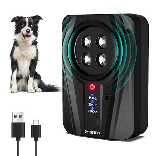 Anti Bell Gerät Hunde, 33FT Auto Antibell Ultraschall Gerät, Hunde Bellen Stoppen mit 3 Modi, Wiederaufladbares Antibell für Hunde, Sichere Ultraschall Gegen Bellen für Kleine und Große Hunde Anti Bell Gerät Hunde, 33FT Auto Antibell Ultraschall Gerät, Hunde Bellen Stoppen mit 3 Modi, Wiederaufladbares Antibell für Hunde, Sichere Ultraschall Gegen Bellen für Kleine und Große Hunde von Bubbacare