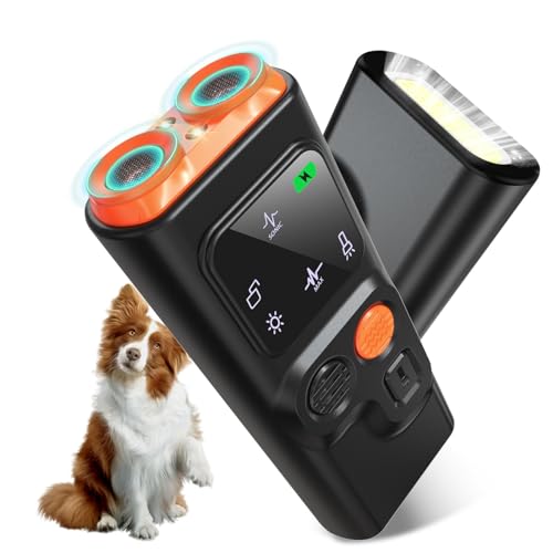 Antibell Ultraschall Gerät, 2 Modi Anti Bell Gerät Hunde mit Stroboskop Taschenlampe, 33 Fuß Tragbares Antibell für Hunde mit Display für die Meisten Hunde im Innen- und Außenbereich Antibell Ultraschall Gerät, 2 Modi Anti Bell Gerät Hunde mit Stroboskop Taschenlampe, 33 Fuß Tragbares Antibell für Hunde mit Display für die Meisten Hunde im Innen- und Außenbereich von Bubbacare