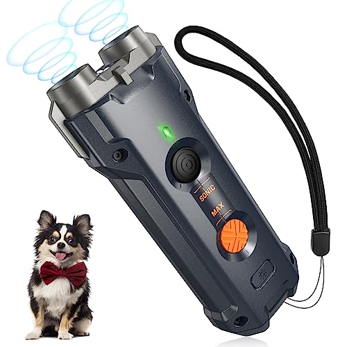Antibell Ultraschall Gerät, Ultraschall-Hundevertreiber 30 Fuß, Anti Bell Gerät Hunde, 3-in-1-Bellkontrollgerät LED-Licht, Gerät zum Stoppen des Bellens von Hunden, Hundestopper für Drinnen und Drauße Antibell Ultraschall Gerät, Ultraschall-Hundevertreiber 30 Fuß, Anti Bell Gerät Hunde, 3-in-1-Bellkontrollgerät LED-Licht, Gerät zum Stoppen des Bellens von Hunden, Hundestopper für Drinnen und Drauße von Bubbacare