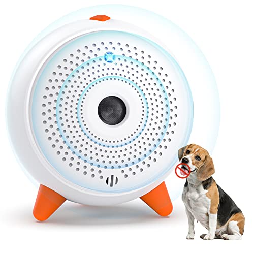 Antibell für Hunde, 3 Frequenzstufen Sonic Anti Bell, 33Ft Reichweite Antibell Ultraschall Gerät für Hunde, Wiederaufladbare Hundebell-Kontrolle im Innen Außenbereich, Anti-Bell-Mittel Hunde von Bubbacare