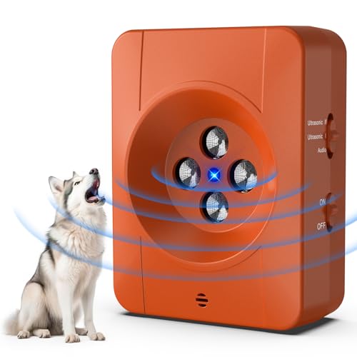 Antibell für Hunde,3 Ebenen Ultraschall Anti Bell Gerät,33Ft Anti-Bell-gerät,Auto-Anti Bell Gerät Hunde,100% Sicher und effektiv Sicher Hundebellen Stoppen,Ultraschall-Anti-Bellgerät Hundebellen von Bubbacare