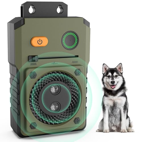 Auto Anti Bell Gerät -3 Frequenzen Ultraschall Hunde Repeller und Trainer Gerät Stop Rinde Anti-Bell-Mittel-Sicher-mittlere und große Hunde-Rinde 50FT Effektive Hundebellen Abschreckung Außenbereich von Bubbacare