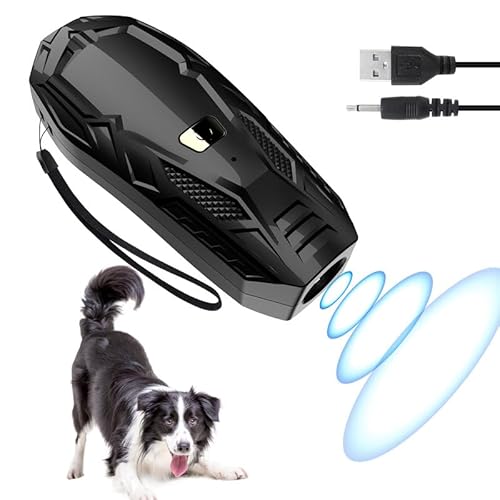Bubbacare Anti Bell Gerät Hunde, Tragbares Ultraschall Antibell Ultraschall Gerät mit Doppelfrequenz, 16.4 Fuß Effektives Antibell für Hunde für das Training im Innen- und Außenbereich von Bubbacare