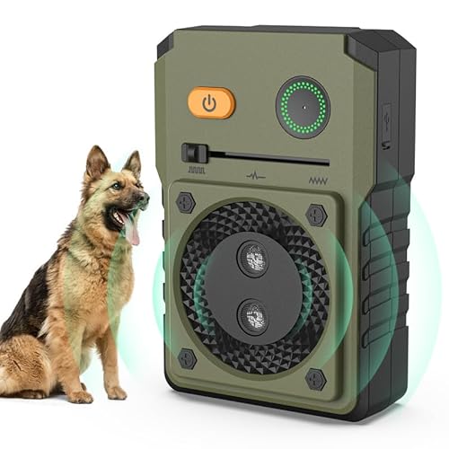 Bubbacare Anti Bell Gerät Hunde, Ultraschall Antibell für Hunde mit 3 Modi bis zu 50FT Wirksame Kontrolle Bereich, IPX4 Wasserdicht Antibell Ultraschall Gerät für den Außen und Innenbereich von Bubbacare
