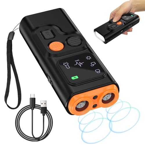 Bubbacare Antibell-Ultraschallgerät, Antibell-Gerät Für Hunde Mit Zwei Modi Und LED-Anzeige Und Taschenlampe, Handgehaltenes Antibell-Gerät Für Hunde, Wiederaufladbares Antibell-Gerät Für Hunde Bubbacare Antibell-Ultraschallgerät, Antibell-Gerät Für Hunde Mit Zwei Modi Und LED-Anzeige Und Taschenlampe, Handgehaltenes Antibell-Gerät Für Hunde, Wiederaufladbares Antibell-Gerät Für Hunde von Bubbacare