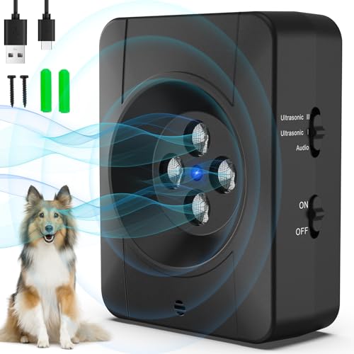 Bubbacare Antibell für Hunde, 3 Modi Automatisch Anti Bell Gerät mit 4 Ultraschallsendern, Audio & Ultraschall Hunde Bellen für Outdoor Indoor, Wiederaufladbares Anti-Bell-Mittel für Hunde Bubbacare Antibell für Hunde, 3 Modi Automatisch Anti Bell Gerät mit 4 Ultraschallsendern, Audio & Ultraschall Hunde Bellen für Outdoor Indoor, Wiederaufladbares Anti-Bell-Mittel für Hunde von Bubbacare