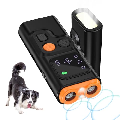 Bubbacare Ultraschall-Bellschreck, Dual-Modi, Anti-Bell-Gerät für Hunde mit LED-Display und Taschenlampe, Handheld-Hunde-Bell-Abschreckungsgeräte, wiederaufladbares Hunde-Trainingswerkzeug Bubbacare Ultraschall-Bellschreck, Dual-Modi, Anti-Bell-Gerät für Hunde mit LED-Display und Taschenlampe, Handheld-Hunde-Bell-Abschreckungsgeräte, wiederaufladbares Hunde-Trainingswerkzeug von Bubbacare