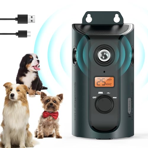 Bubbacare Antibell-Gerät Solarbetrieben mit 3 Lautsprechern, 3 Modi Antibell für Hunde mit LCD-Display, 15M Antibell Ultraschall, Wiederaufladbarer Bellenstopper für den Innen- und Außenbereich Bubbacare Antibell-Gerät Solarbetrieben mit 3 Lautsprechern, 3 Modi Antibell für Hunde mit LCD-Display, 15M Antibell Ultraschall, Wiederaufladbarer Bellenstopper für den Innen- und Außenbereich von Bubbacare