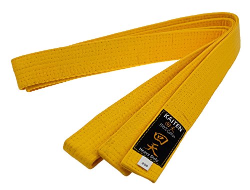Tiptop Home Kaiten Karategürtel Gürtel Budogürtel Baumwolle (gelb) (230)… von Bubbacare