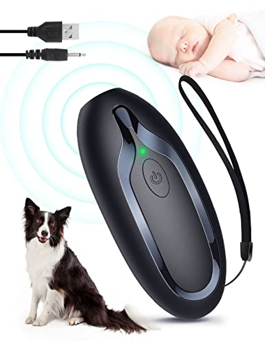 Ultraschall Hunde, Handheld Anti-Bell-Gerät, Anti-Bell-Mittel für Hunde, wiederaufladbare Handheld Trainingsgerät für Hunde mit 5m Reichweite, sichere Mini Antibell für kleine große Hunde Freien Ultraschall Hunde, Handheld Anti-Bell-Gerät, Anti-Bell-Mittel für Hunde, wiederaufladbare Handheld Trainingsgerät für Hunde mit 5m Reichweite, sichere Mini Antibell für kleine große Hunde Freien von Bubbacare