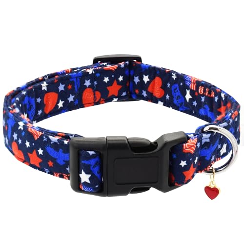 Bubblepup Hundehalsband, verstellbares Hundehalsband für kleine, mittelgroße und große Hunde mit weicher Baumwolle und Schnellverschluss-Schnalle Bubblepup Hundehalsband, verstellbares Hundehalsband für kleine, mittelgroße und große Hunde mit weicher Baumwolle und Schnellverschluss-Schnalle von Bubblepup