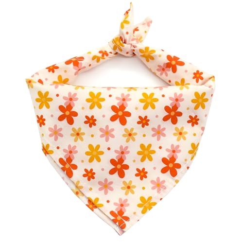 Bubblepup Hundehalstücher mit Blumenmuster, weiche Baumwolle, für kleine, mittelgroße und große Hunde Bubblepup Hundehalstücher mit Blumenmuster, weiche Baumwolle, für kleine, mittelgroße und große Hunde von Bubblepup