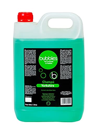 Unbekannt Bubbles® Yorkshire Hundeshampoo mit Aloe Vera Variante (Volumen) 5 Liter Kanister von Bubbles