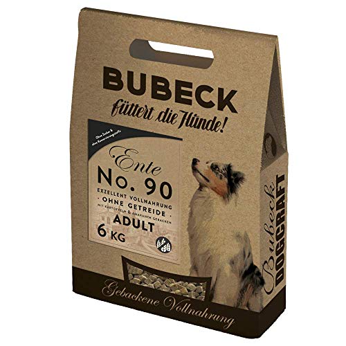 Bubeck | Trockenfutter für Hunde mit Ente | getreidefrei & gebacken | hoher Fleischanteil | Premium Hundefutter (Ente, 6 Kg) von seit 1893 Bubeck