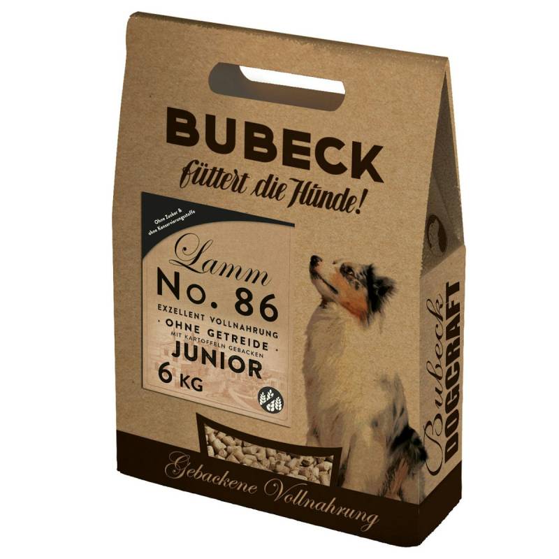Bubeck Nr. 86 Junior Lammfleisch mit Kartoffel und Bierhefe Hundetrockenfutter von Bubeck