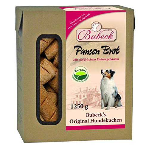 Bubeck | Hundeleckerli mit Weizen | für Hunde Aller Rassen | Hundekuchen mit Pansen Weizenmehl | natürlicher Hundesnack Zuckerfrei (10 Kg) von seit 1893 Bubeck