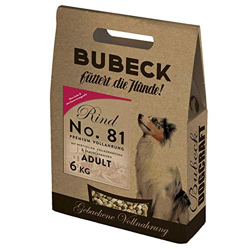 Bubeck Rindfleisch mit Vollkornweizen Adult No. 81, 1er Pack (1 x 6 kg) von Bubeck