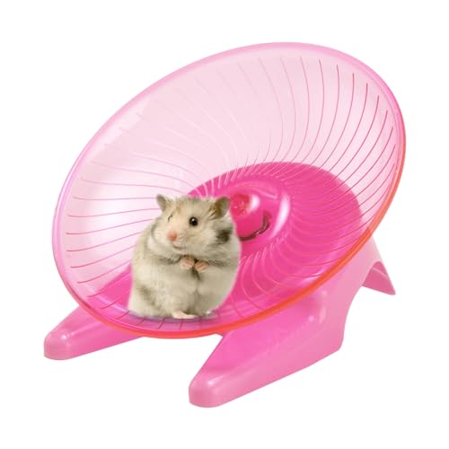 Hamster-Laufräder | Leise Hamsterräder mit Stabiler Basis,Kleintierbedarf für Zwerghamster, Goldbären, Honighasen, Fettschwanz-Rennmäuse und Hamster Bubei von Bubei