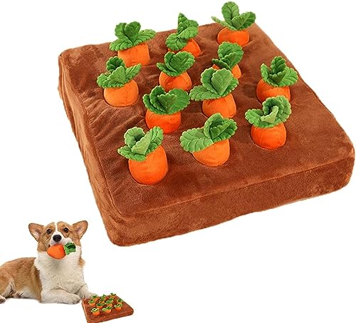 Karotten-Hunde-Puzzlespielzeug, Versteckspiel Für Karottenfarm-Hundespielzeug, Bereichernde Futtermatte Für Haustiere Für Geruchstraining Und Langsames Fressen, Für Kleine, Mittelgroße Und Große Hunde Karotten-Hunde-Puzzlespielzeug, Versteckspiel Für Karottenfarm-Hundespielzeug, Bereichernde Futtermatte Für Haustiere Für Geruchstraining Und Langsames Fressen, Für Kleine, Mittelgroße Und Große Hunde von COJJ