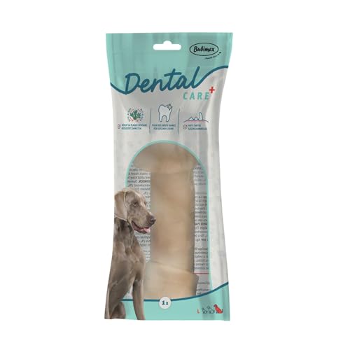 Bubimex - Dental+ Knochen mit Algenknochen x1 – 25 cm – Zahnnahrung für Hunde – Angereichert mit Zink – Zahnstein – frischer Atem von Bubimex