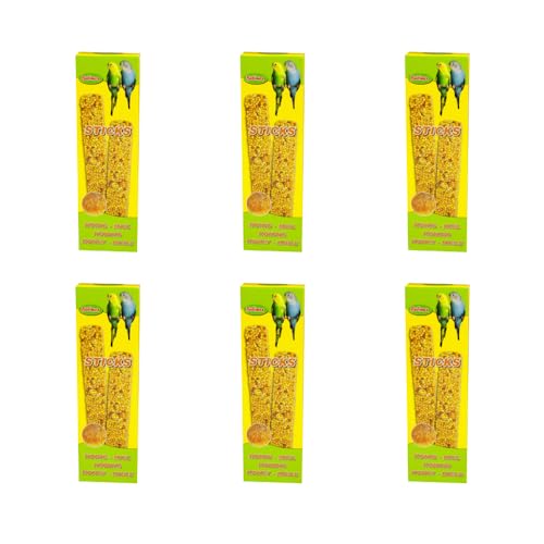 Bubimex Essstäbchen für Vögel, Honig, 2 Stück – 6 Stück von Bubimex