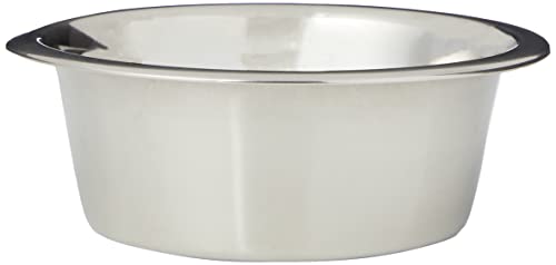 Bubimex - Edelstahlnapf für Hunde und Katzen – Edelstahl – Behälter für Wasser und Futter – strapazierfähig, hygienisch, leicht zu reinigen und zeitlos – hochwertiger Futternapf – 0,45 l von Bubimex