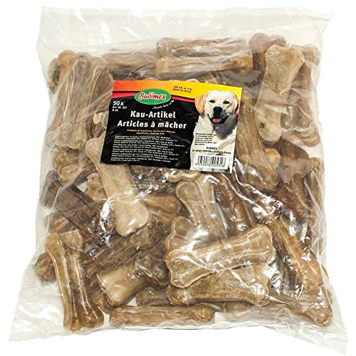 Bubimex - Gepresster Knochen, 8 cm, für Erwachsene Hunde, Geschmacklos von Bubimex