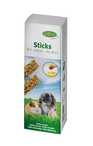 bubimex Honig-Sticks Leckerli für Kleintiere, 110 g, 2 Stück – 5 Stück von Bubimex