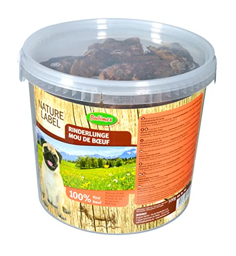bubimex - Rinderlunge – Leckerli für Hunde – 100% natürliches getrocknetes Fleisch – Digeste und proteinreicher Snack – 500 g bubimex - Rinderlunge – Leckerli für Hunde – 100% natürliches getrocknetes Fleisch – Digeste und proteinreicher Snack – 500 g von Bubimex