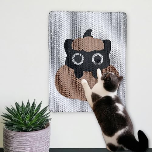BubuKuku Katzenkratzer Wand Katzenkratzbaum - Indoor Katzenkratzbaum mit Katzenminze - Vertikaler Kratzbaum für Katzen - Wandkratzer für Katzen zum Schutz von Möbeln (Versteckdeck) von BubuKuku
