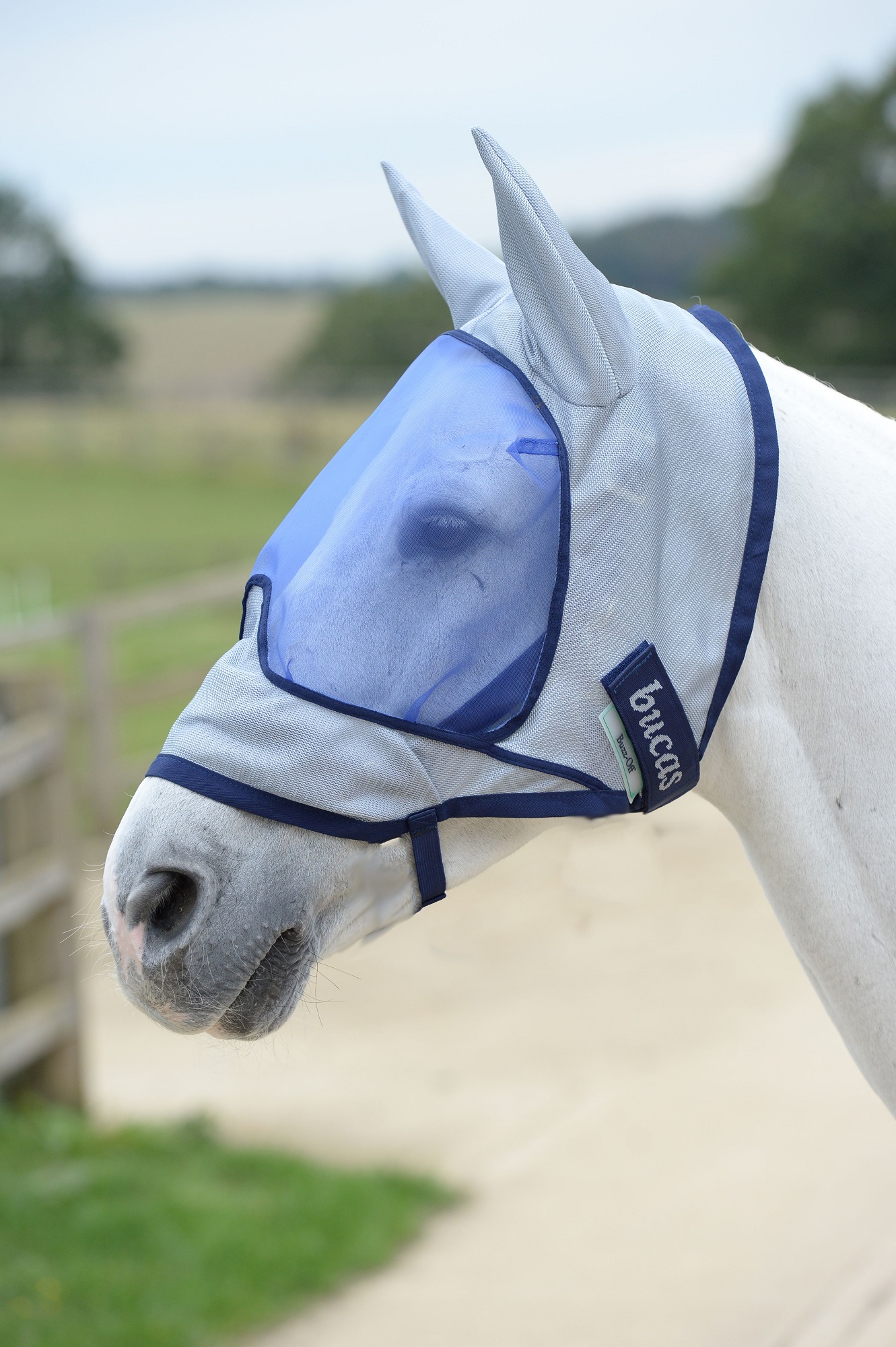 Bucas Buzz-Off Deluxe Fliegenmaske Blue, 145/L Bucas Buzz-Off Deluxe Fliegenmaske Blue, 145/L von Bucas