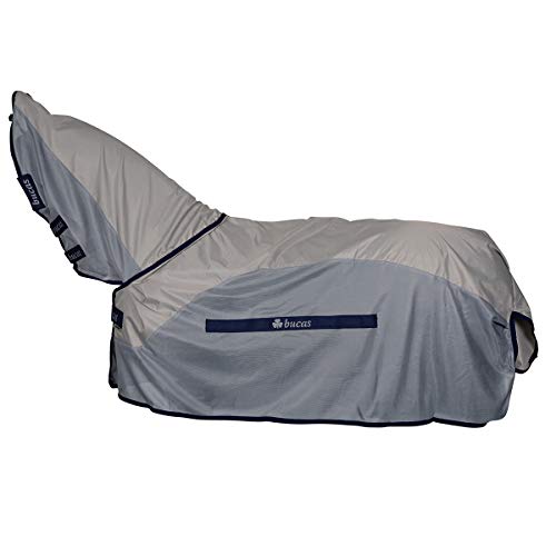 Bucas Buzz-Off Rain & Neck - Silver/Blue von Bucas