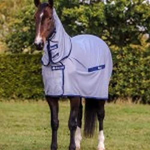 Bucas Fliegendecke -Buzz-Off Full Neck- Farbe 125 / Silber/blau Bucas Fliegendecke -Buzz-Off Full Neck- Farbe 125 / Silber/blau von Bucas