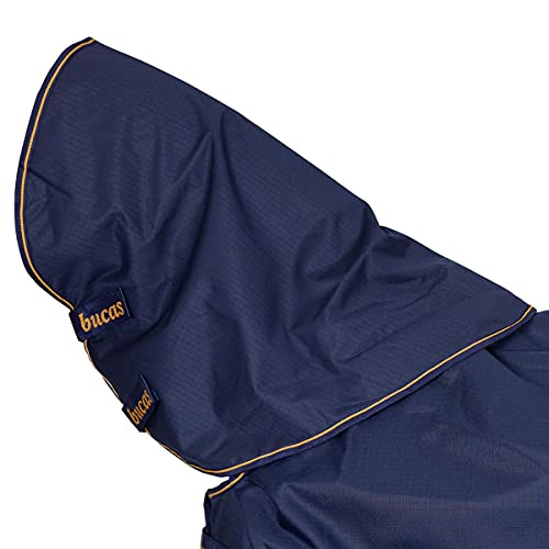 Bucas Irish Turnout Combi Neck 300g - Navy/Gold - Halsteil Bucas Irish Turnout Combi Neck 300g - Navy/Gold - Halsteil von Bucas