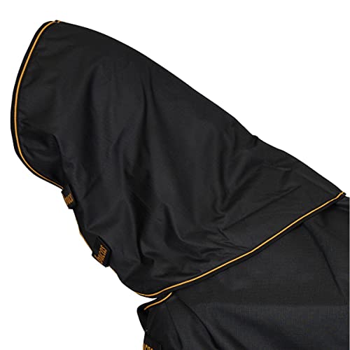Bucas Irish Turnout Combi Neck 300g - Black/Gold - Halsteil, Größe:XS von Ewbob