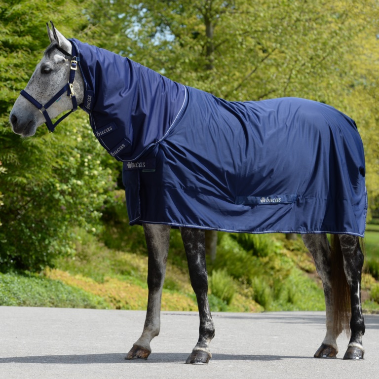 Bucas Shamrock Power mit Halsteil Navy/Silver, Gr. 140 cm Bucas Shamrock Power mit Halsteil Navy/Silver, Gr. 140 cm von Bucas