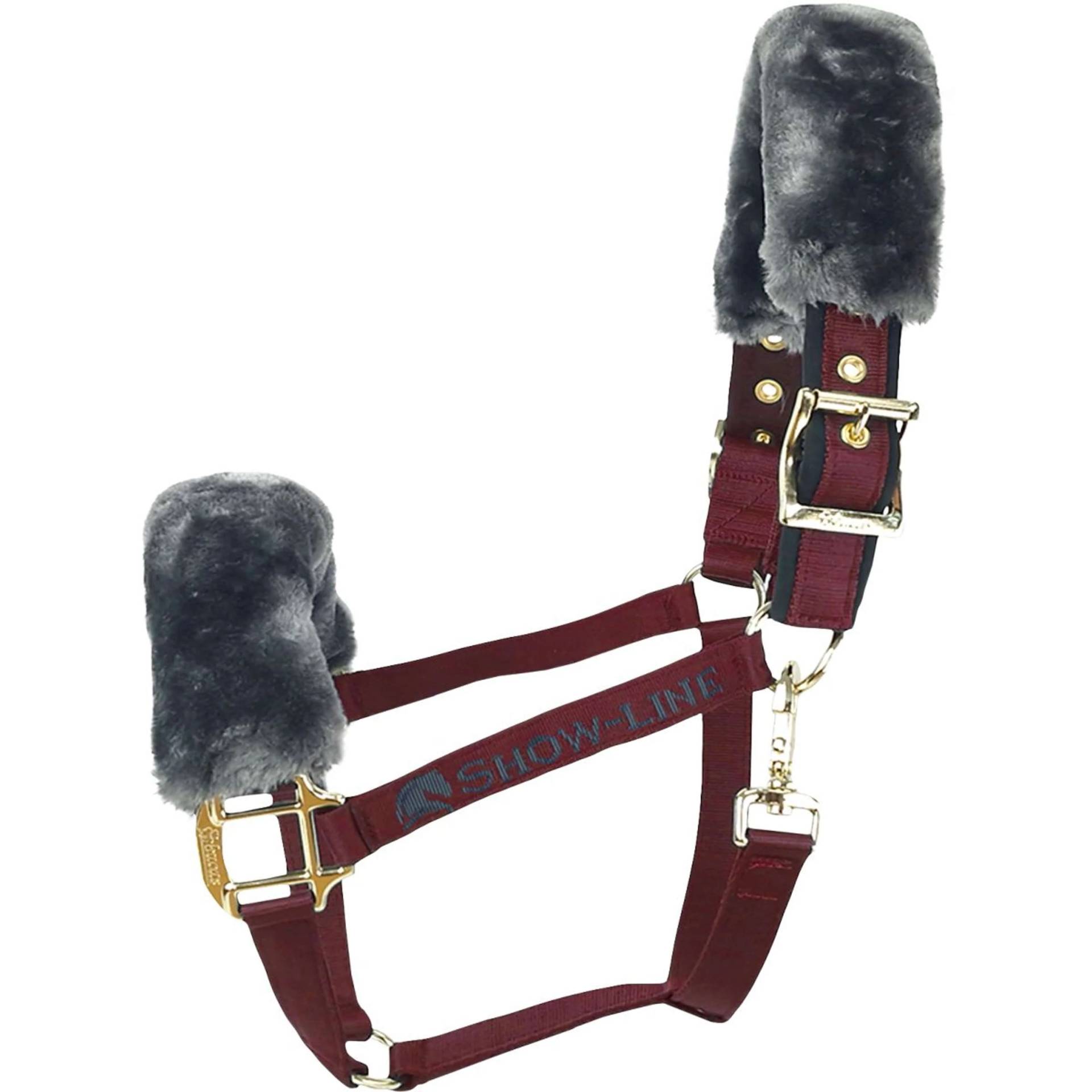 Bucas Show-Line Collection Halfter Full, Burg/Blk von Bucas