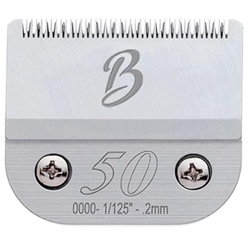 Bucchelli Abnehmbare A-Serie 50 Klingen für Hundepflege, Schnittlänge, 0,2 mm, japanischer Hartstahl, Ersatzklinge für die Hundepflege, kompatibel mit A5-Serie (B50) von Bucchelli