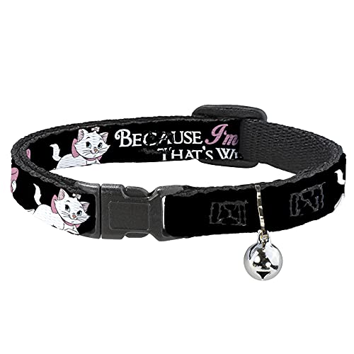Aristocats Marie Katzenhalsband, 3 Posen, Because Im A Lady Thats Why Black, 20,3 bis 30,5 cm breit Aristocats Marie Katzenhalsband, 3 Posen, Because Im A Lady Thats Why Black, 20,3 bis 30,5 cm breit von Buckle-Down