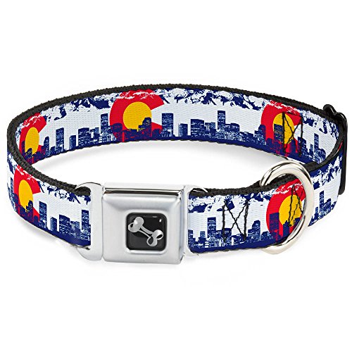 Buckle-Down 11-17" Colorado Skyline/Mountains Dog Collar Bone, Medium Buckle-Down 11-17" Colorado Skyline/Mountains Dog Collar Bone, Medium von Buckle-Down
