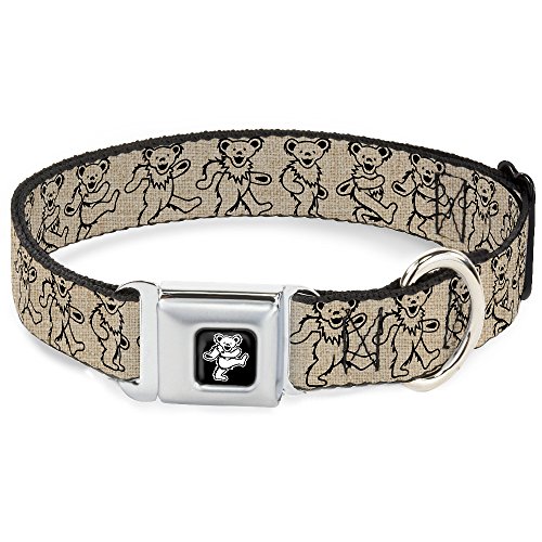 Buckle-Down 22,9–38,1 cm Bear-Dancing Bär schwarz/Silber Hund Halsband von Buckle-Down