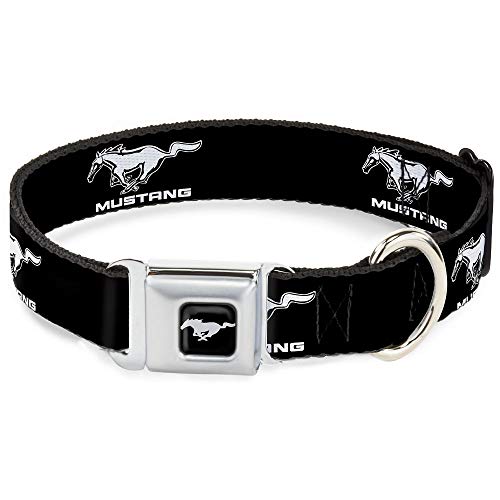 Buckle Down 22,9–38,1 cm fm-Ford Mustang Schwarz/Silber Hund Halsband Buckle Down 22,9–38,1 cm fm-Ford Mustang Schwarz/Silber Hund Halsband von Buckle-Down