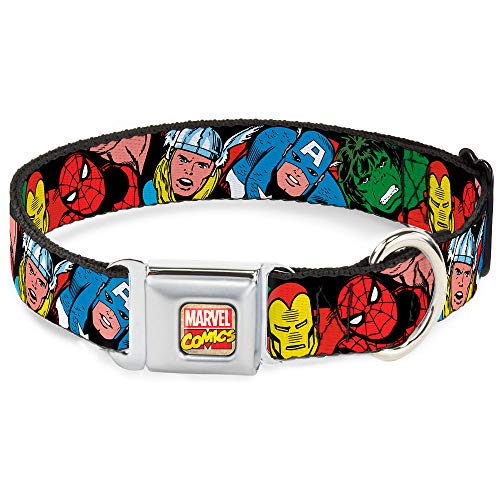 Buckle-Down AVA Marvel Comics Hundehalsband, L - Fits 15-26" - 1.0" Wide von Buckle-Down