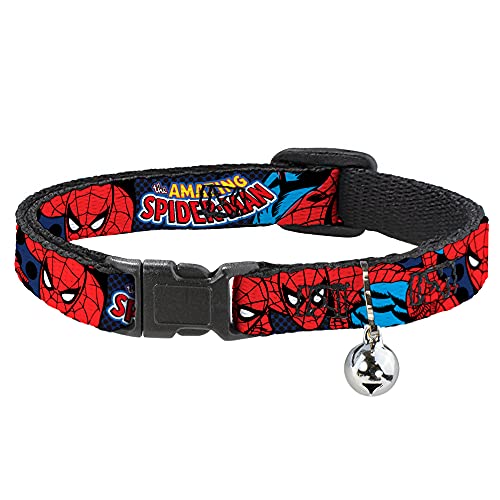 Buckle-Down "Amazing Spider-Man Breakaway Katzenhalsband, 1/5,1 cm X 20,3–30,5 cm/mittel von Buckle-Down