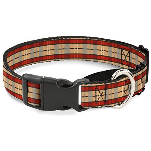 Buckle-Down Americana Plaid Martingale Hundehalsband, 3,8 cm Wide-fits 40,6–58,4 cm Neck-medium von Buckle-Down