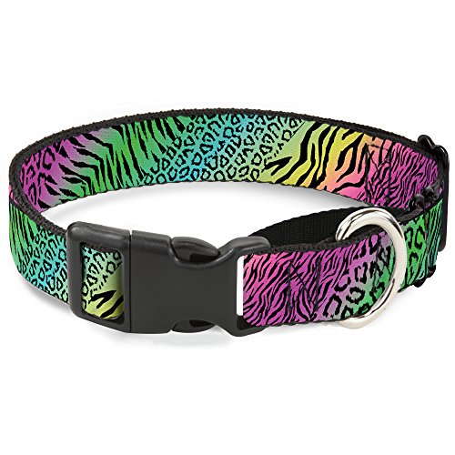 Buckle-Down Animal Skins rainbowith schwarz Martingale Hundehalsband, 2,5 cm Wide-fits 38,1–66 cm Neck-Large Buckle-Down Animal Skins rainbowith schwarz Martingale Hundehalsband, 2,5 cm Wide-fits 38,1–66 cm Neck-Large von Buckle-Down